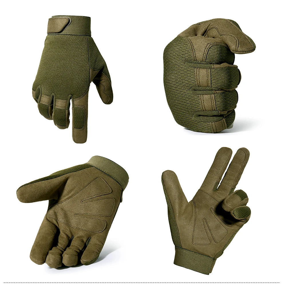 Outdoor Tactical Gloves Bicycle Airsoft Hiking Climbing Shooting Paintball Working Camo Sport Full Finger Glove Outdoor Gear