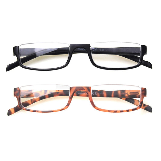 Reading Glasses Spring Hinge Fashion Half Frame Woman Men Reader Eyeglasses