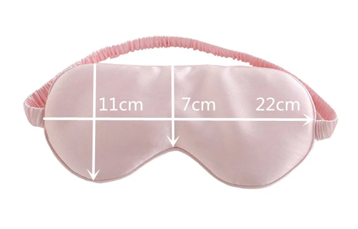 100% Pure Silk Sleep Eye Mask Both Sides Fashion Silk Eye Cover Shade Soft Blindfold Travel Relax Aid Multicolor