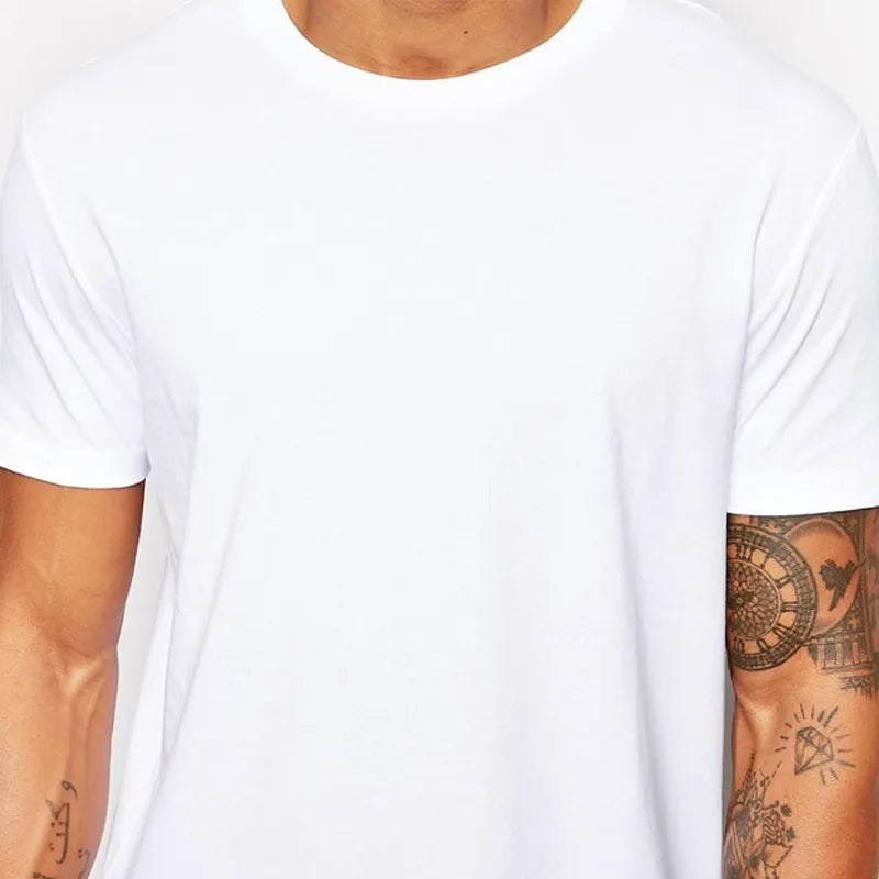 2024 MRMT White Casual Long Size Mens T-Shirts Hip Hop Tops Extra Long Tee Shirts For Male Longline Man T-Shirt Men T shirt