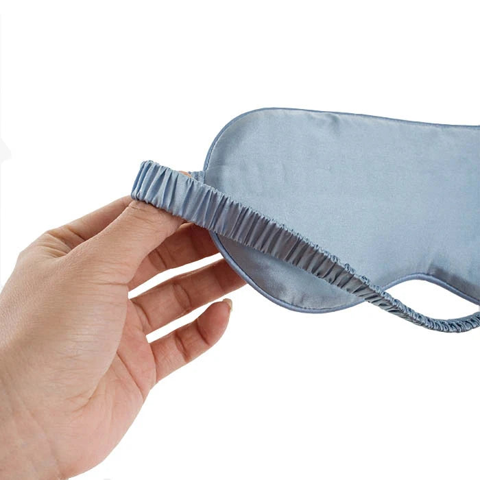 100% Pure Silk Sleep Eye Mask Both Sides Fashion Silk Eye Cover Shade Soft Blindfold Travel Relax Aid Multicolor