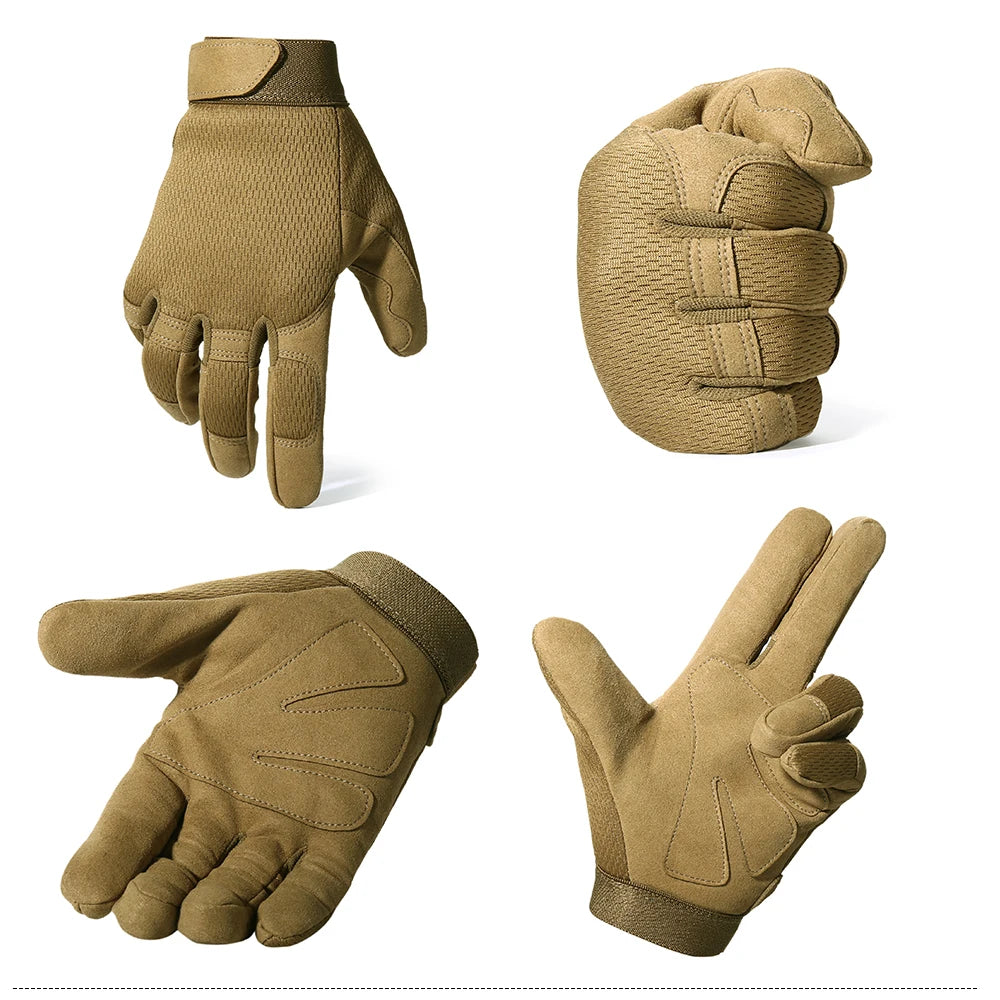 Outdoor Tactical Gloves Bicycle Airsoft Hiking Climbing Shooting Paintball Working Camo Sport Full Finger Glove Outdoor Gear