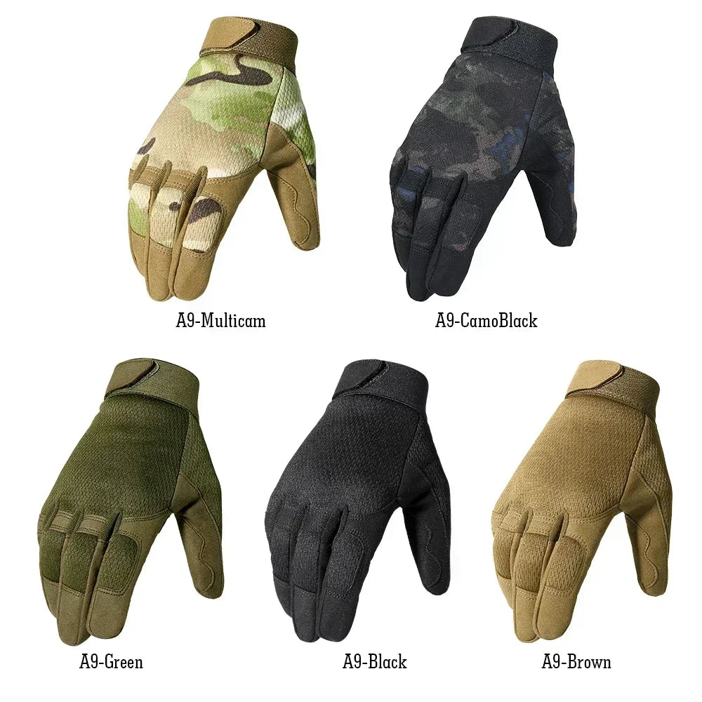 Outdoor Tactical Gloves Bicycle Airsoft Hiking Climbing Shooting Paintball Working Camo Sport Full Finger Glove Outdoor Gear