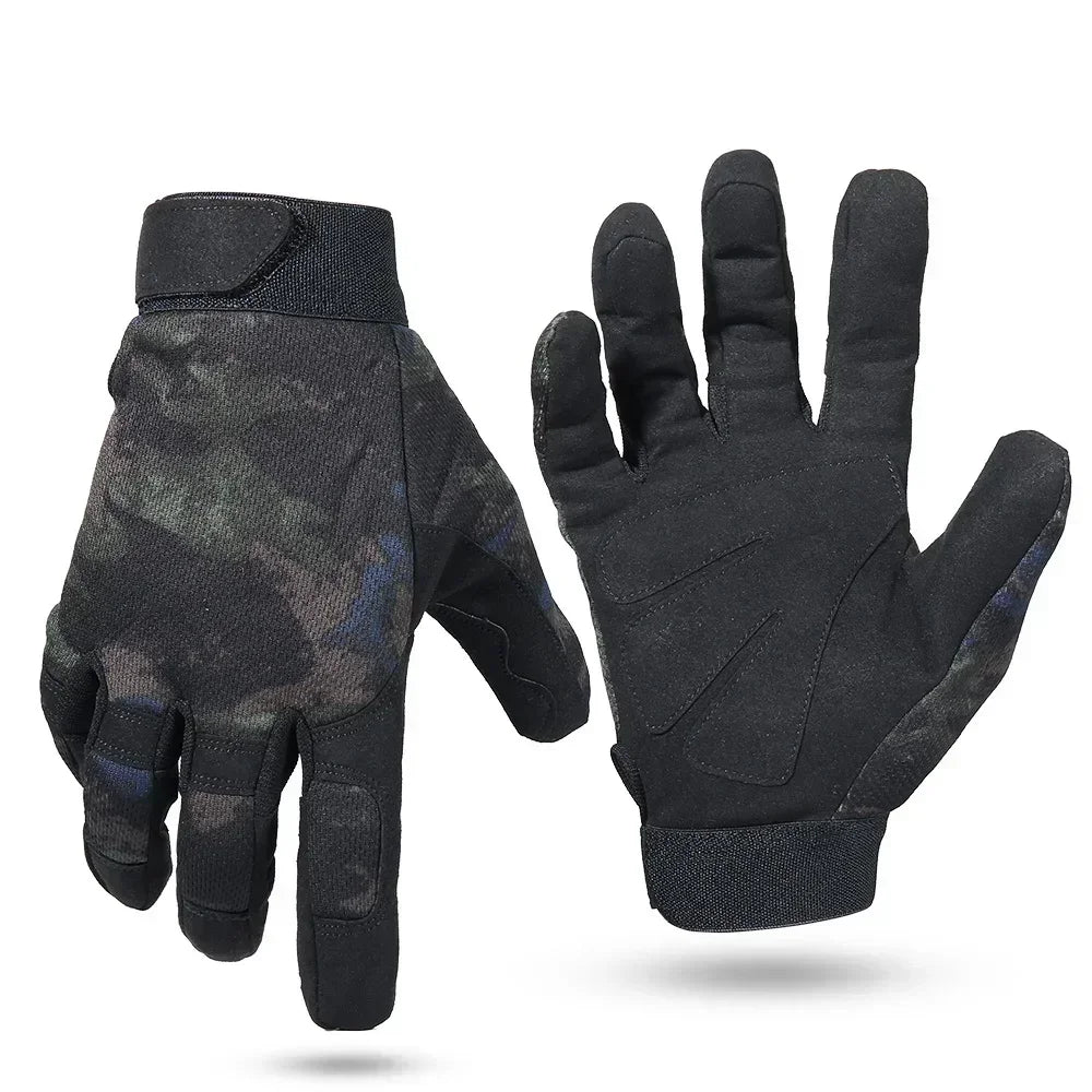 Outdoor Tactical Gloves Bicycle Airsoft Hiking Climbing Shooting Paintball Working Camo Sport Full Finger Glove Outdoor Gear