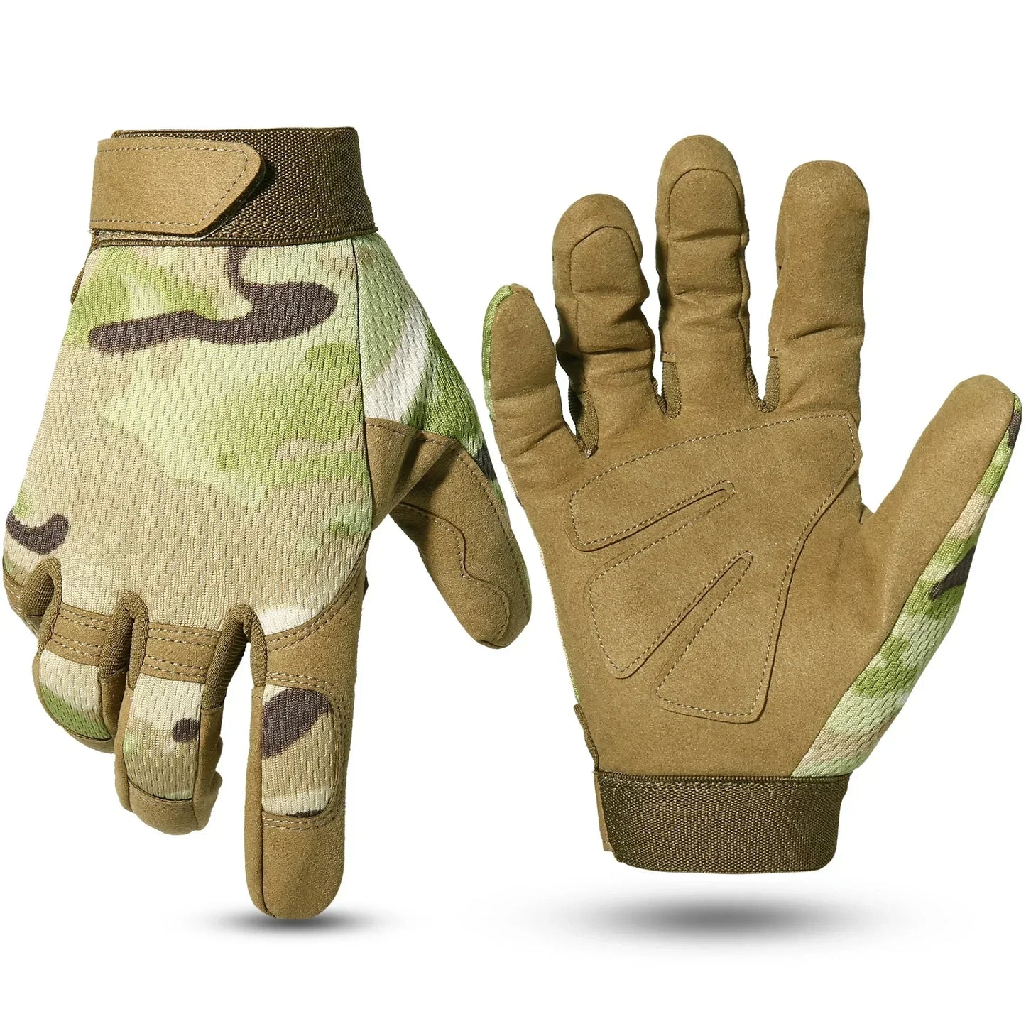 Outdoor Tactical Gloves Bicycle Airsoft Hiking Climbing Shooting Paintball Working Camo Sport Full Finger Glove Outdoor Gear